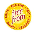 FREE FROM GLUTEN SOY PEANUTS DAIRY NUTS