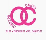 OC OVERCOME CANCER IN IT· THROUGH IT ·YOU CAN DO IT