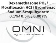 DEXAMETHASONE PO4 / MOXIFLOXACIN HCL / BROMFENAC SODIUM SESQUIHYDRATE 0.1% / 0.5% / 0.007% OMNI BY OCULAR SCIENCE