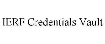 IERF CREDENTIALS VAULT