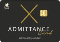ADMITTANCE X CARD MULTI PURPOSE MEMBERSHIP CCARD