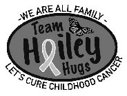 TEAM HAILEY HUGS - WE ARE ALL FAMILY - LET'S CURE CHILDHOOD CANCER