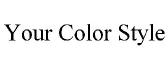 YOUR COLOR STYLE