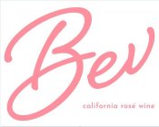 BEV CALIFORNIA ROSE WINE