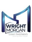 WRIGHT MORGAN LEGACY INVESTMENTS TACKLING REAL ESTATE