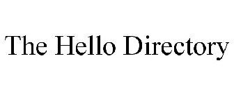 THE HELLO DIRECTORY