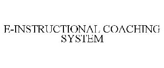 E-INSTRUCTIONAL COACHING SYSTEM