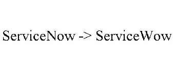 SERVICENOW -> SERVICEWOW