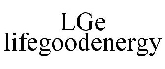 LGE LIFEGOODENERGY