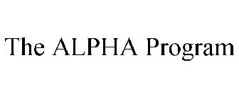 THE ALPHA PROGRAM