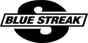 THE LETTER S AND THE WORDS BLUE STREAK