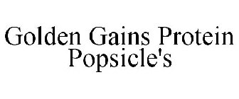 GOLDEN GAINS PROTEIN POPSICLE'S