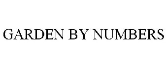 GARDEN BY NUMBERS