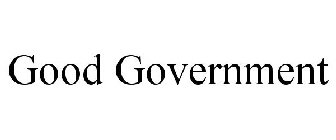 GOOD GOVERNMENT