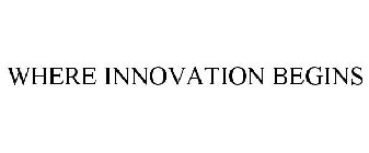 WHERE INNOVATION BEGINS