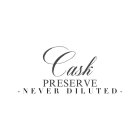 CASK PRESERVE -NEVER DILUTED-