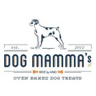 DOG MAMMA'S OVEN BAKED TREATS MADE BY HAND EST. 2012
