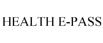 HEALTH E-PASS