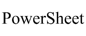 POWERSHEET