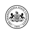 THE PENNSYLVANIA STATE UNIVERSITY 1855