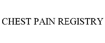 CHEST PAIN REGISTRY