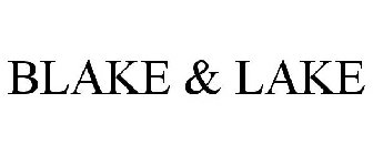 BLAKE & LAKE