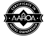 AAHOA CERTIFICATE IN HOTEL OWNERSHIP
