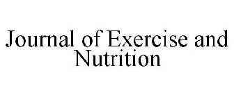 JOURNAL OF EXERCISE AND NUTRITION