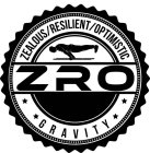 ZRO GRAVITY ZEALOUS/RESILIENT/OPTIMISTIC