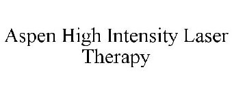 ASPEN HIGH INTENSITY LASER THERAPY