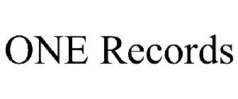 ONE RECORDS