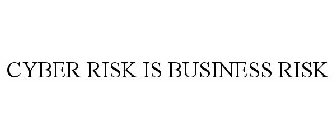 CYBER RISK IS BUSINESS RISK
