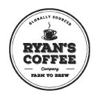 RYAN'S COFFEE COMPANY GLOBALLY SOURCED FARM TO BREW