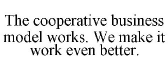 THE COOPERATIVE BUSINESS MODEL WORKS. WE MAKE IT WORK EVEN BETTER.