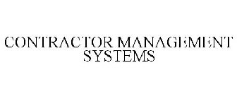 CONTRACTOR MANAGEMENT SYSTEMS