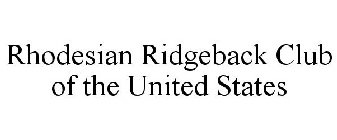 RHODESIAN RIDGEBACK CLUB OF THE UNITED STATES