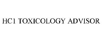 HC1 TOXICOLOGY ADVISOR