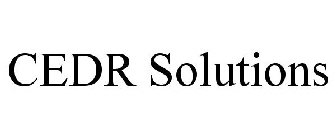CEDR SOLUTIONS