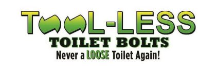 TOOL-LESS TOILET BOLTS NEVER A LOOSE TOILET AGAIN!