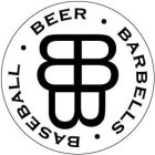 BBB BEER BARBELLS BASEBALL