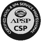 APSP CSP CERTIFIED POOL SPA SERVICE PROFESSIONAL