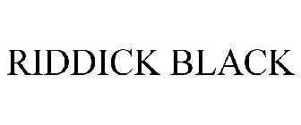 RIDDICK BLACK