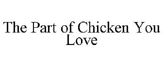 THE PART OF CHICKEN YOU LOVE