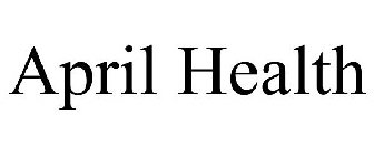 APRIL HEALTH