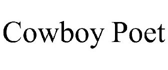 COWBOY POET