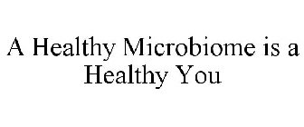 A HEALTHY MICROBIOME IS A HEALTHY YOU