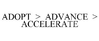 ADOPT > ADVANCE > ACCELERATE