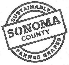 SUSTAINABLY SONOMA COUNTY FARMED GRAPES