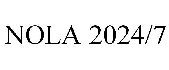 NOLA 2024/7