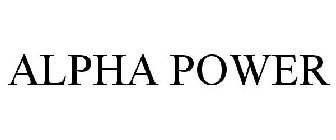 ALPHA POWER